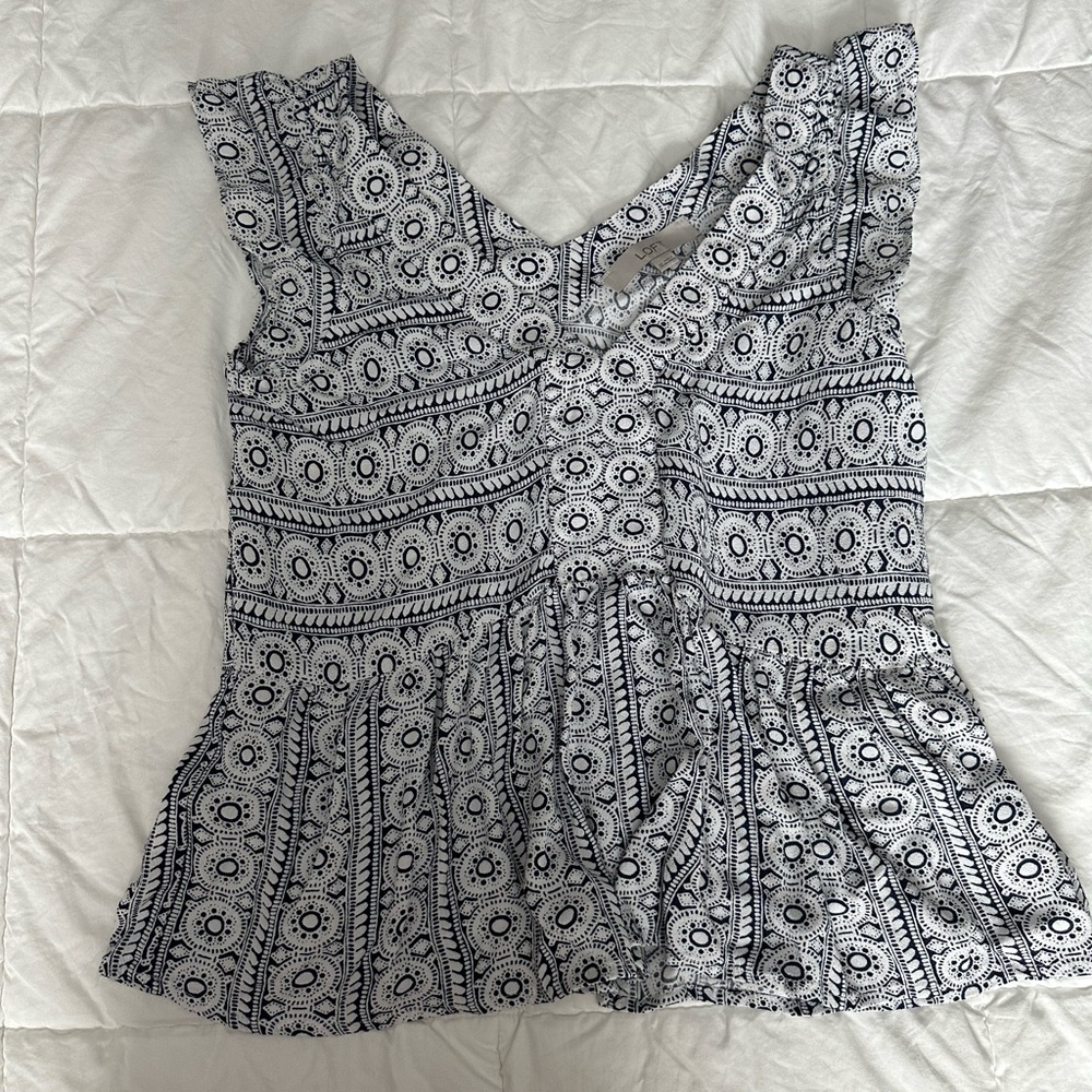 Loft peplum top